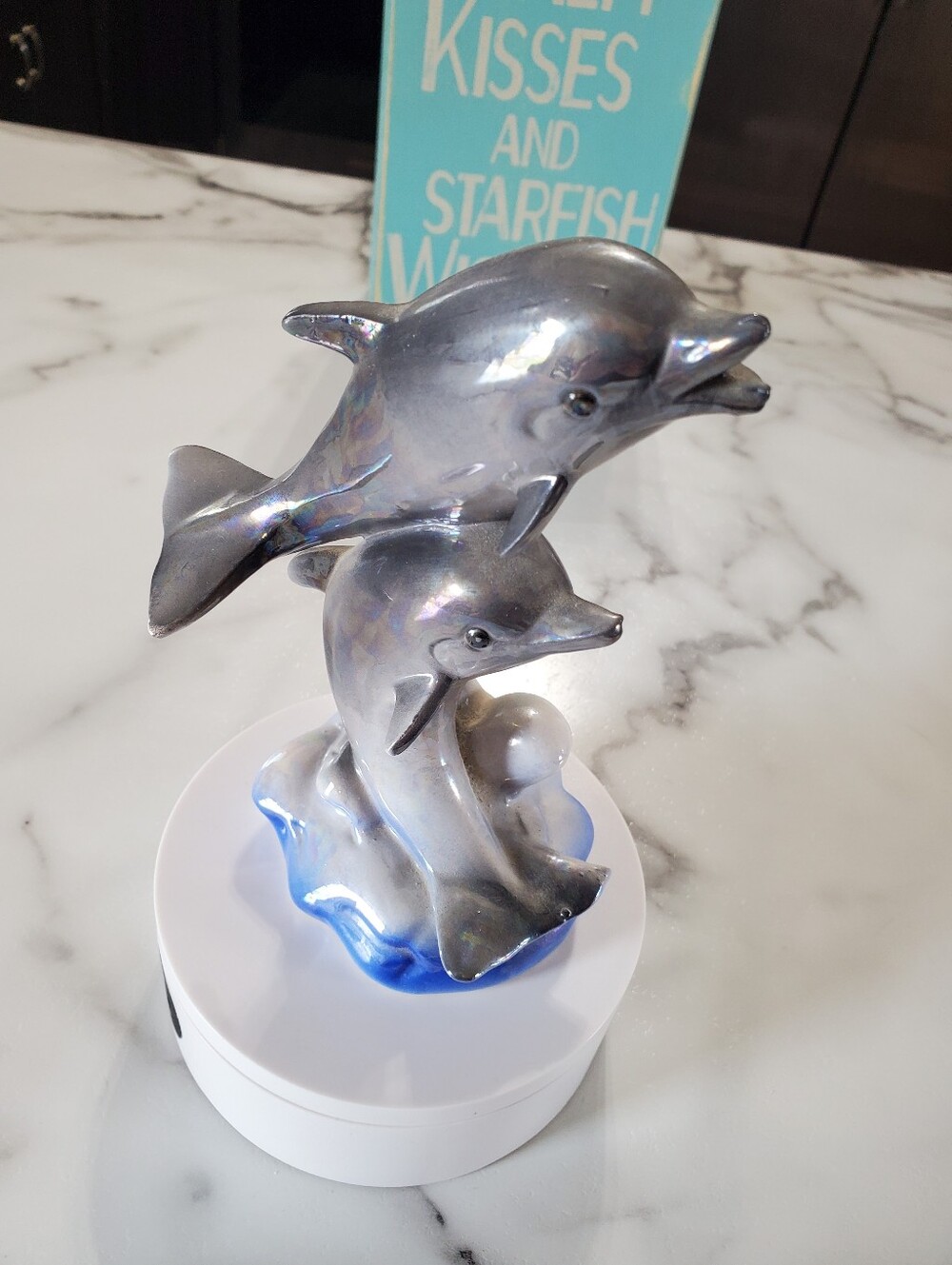 Iridescent Dolphins Figurine - Picture 13 of 13